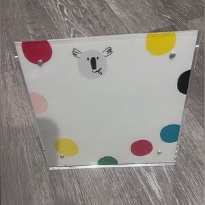 Kate Spade magnetic Picture Frame 4x4 multicolor dots.